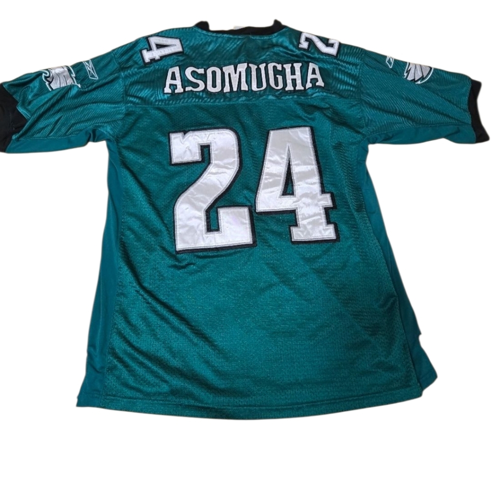 Philadelphia Eagles Jersey Size 50/M Football Asomugha #24 Vneck Short Sleeve